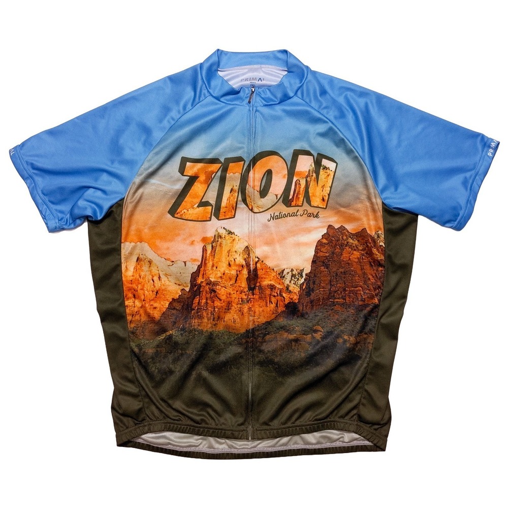 PRIMAL Zion National Park Cycling Jersey Full Zip Men's XXL 2XL